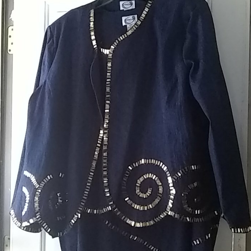 3pc Odeliah denim suit